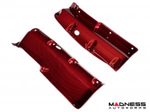 Alfa Romeo 4C Carbon Fiber Seat Belt Trim Set - Red Candy